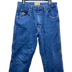 Wrangler 20X Men's Straight Jeans Denim Blue - Size W34 x L34